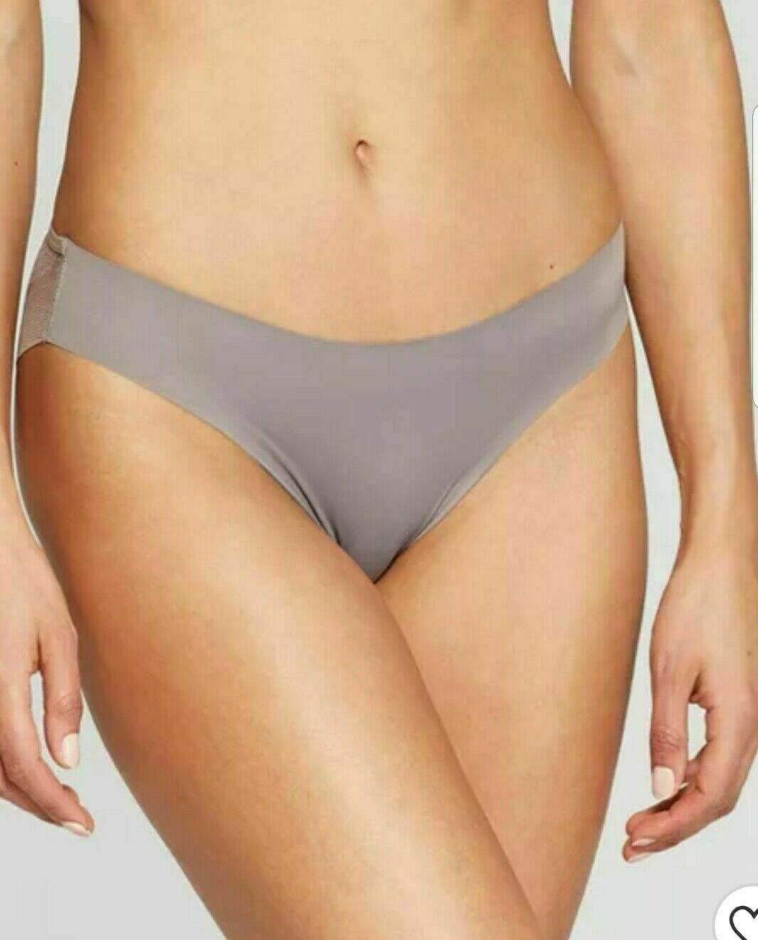 Auden Womens Laser Cut Cheeky Bikini Mesh Back Rocket City Gray – Sz (0-2)