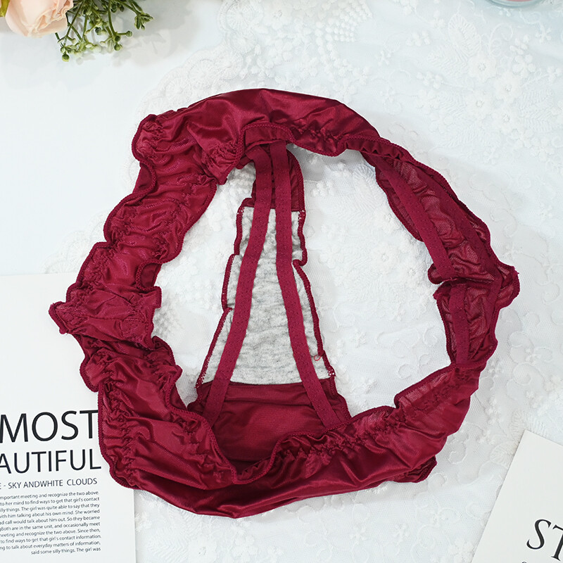 5 Pcs Lot Sexy Ladies Womens Satin Panties Underwear Bikini Thong Brief Lingerie
