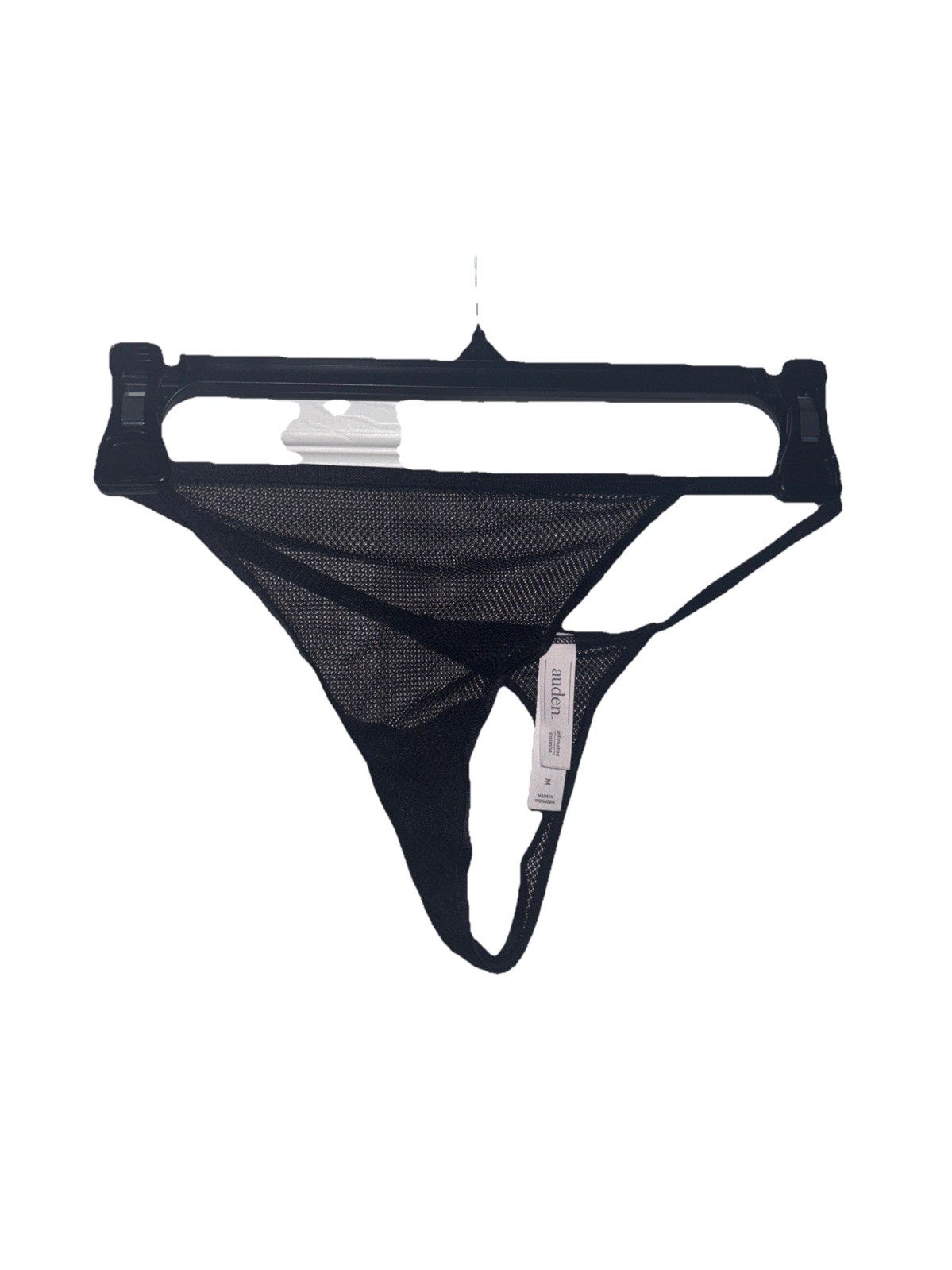 Auden Women’s Lace String Thong – Black Medium