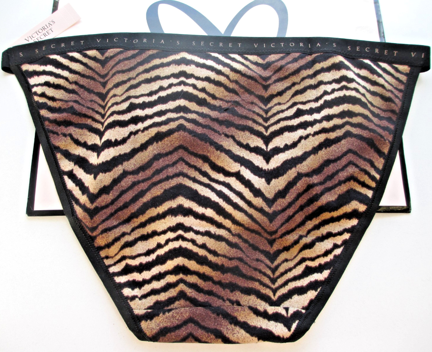VICTORIA’S SECRET Cotton String Bikini Panty S M L XL Animal Print NWT Tiger VS