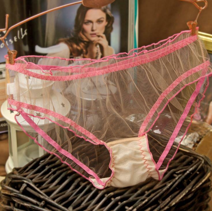 Women Panties Lace Thongs Ultra-thin Mesh Underwear Transparent Lingerie Knicker