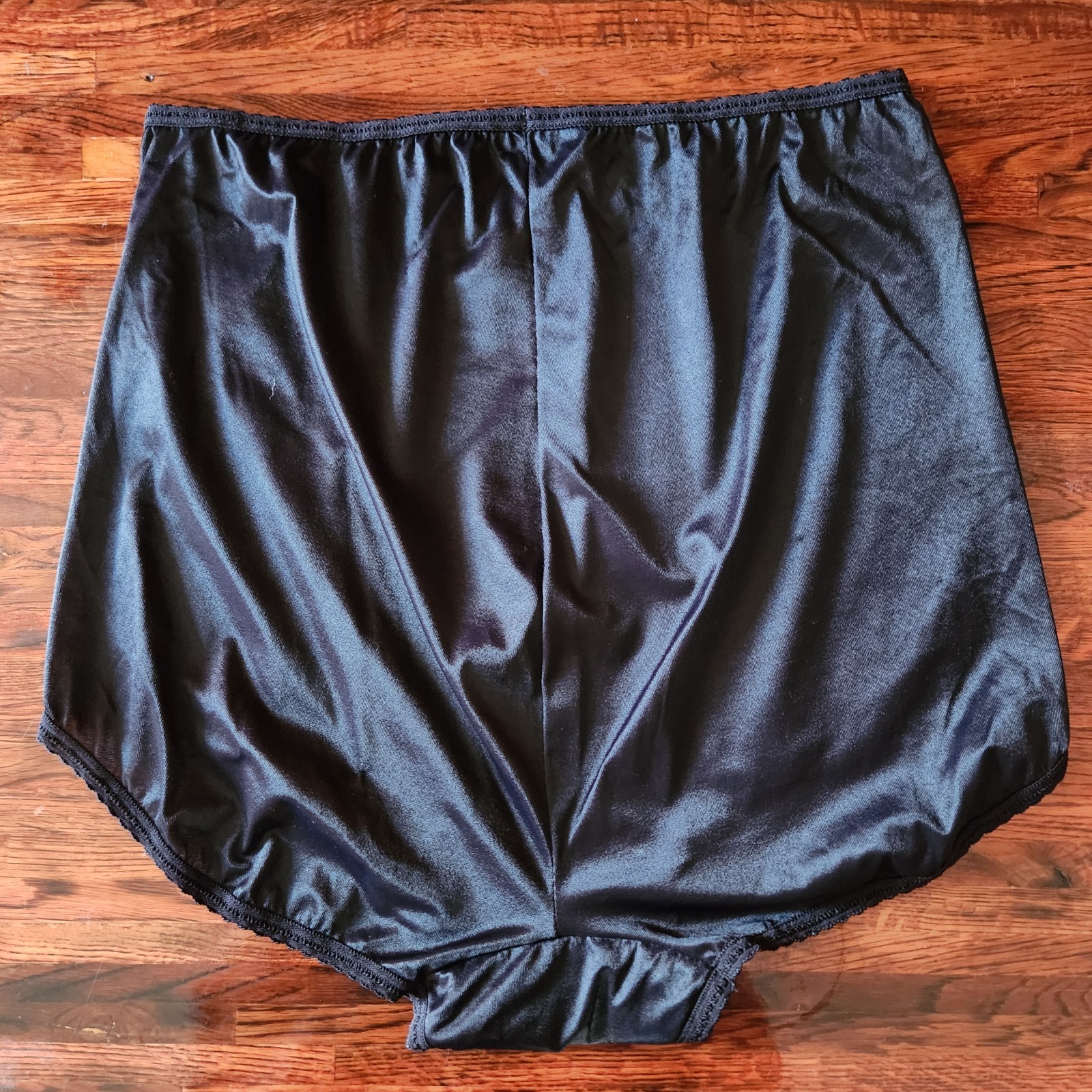 Bali Black Skimp Skamp Panties 3XL/10 Women’s Brief Nylon Spandex Underwear