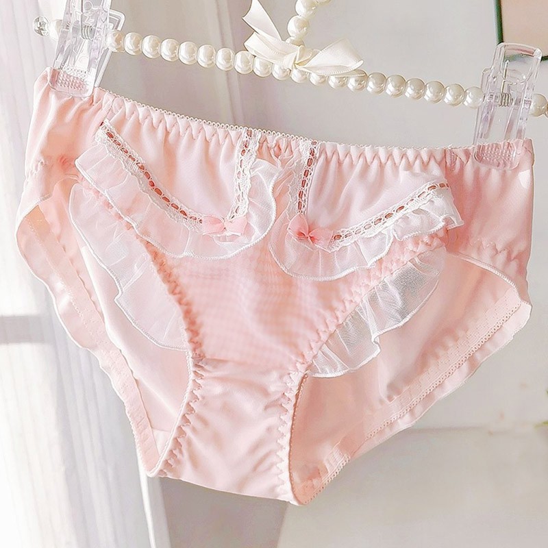 Japanese Princess Girls Womens Panties Briefs Bow Cute School Underpants Lolita