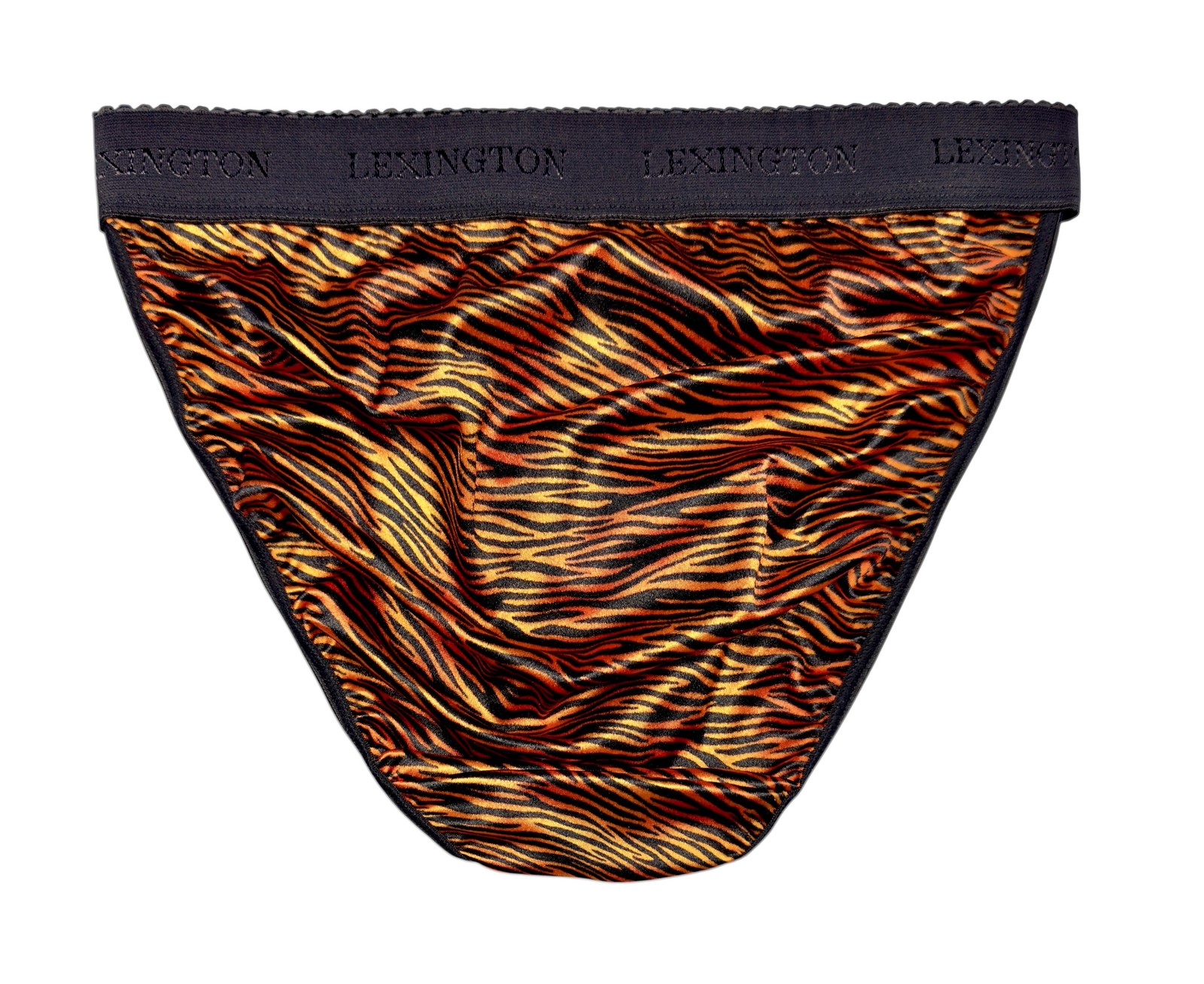 Rio Satin Panty Wide Waistband Tiger Print L