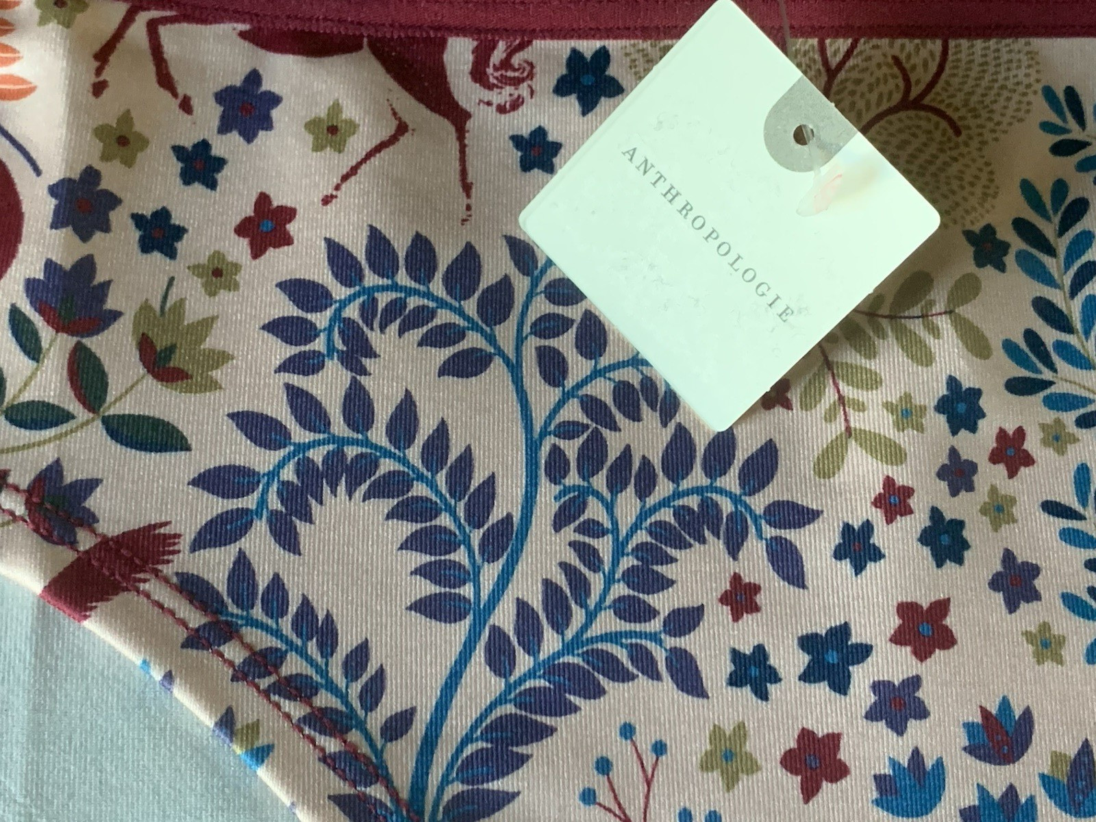 NWT Anthropologie The LyreBird Skin Seamless Printed Hipster Briefs Size S/M