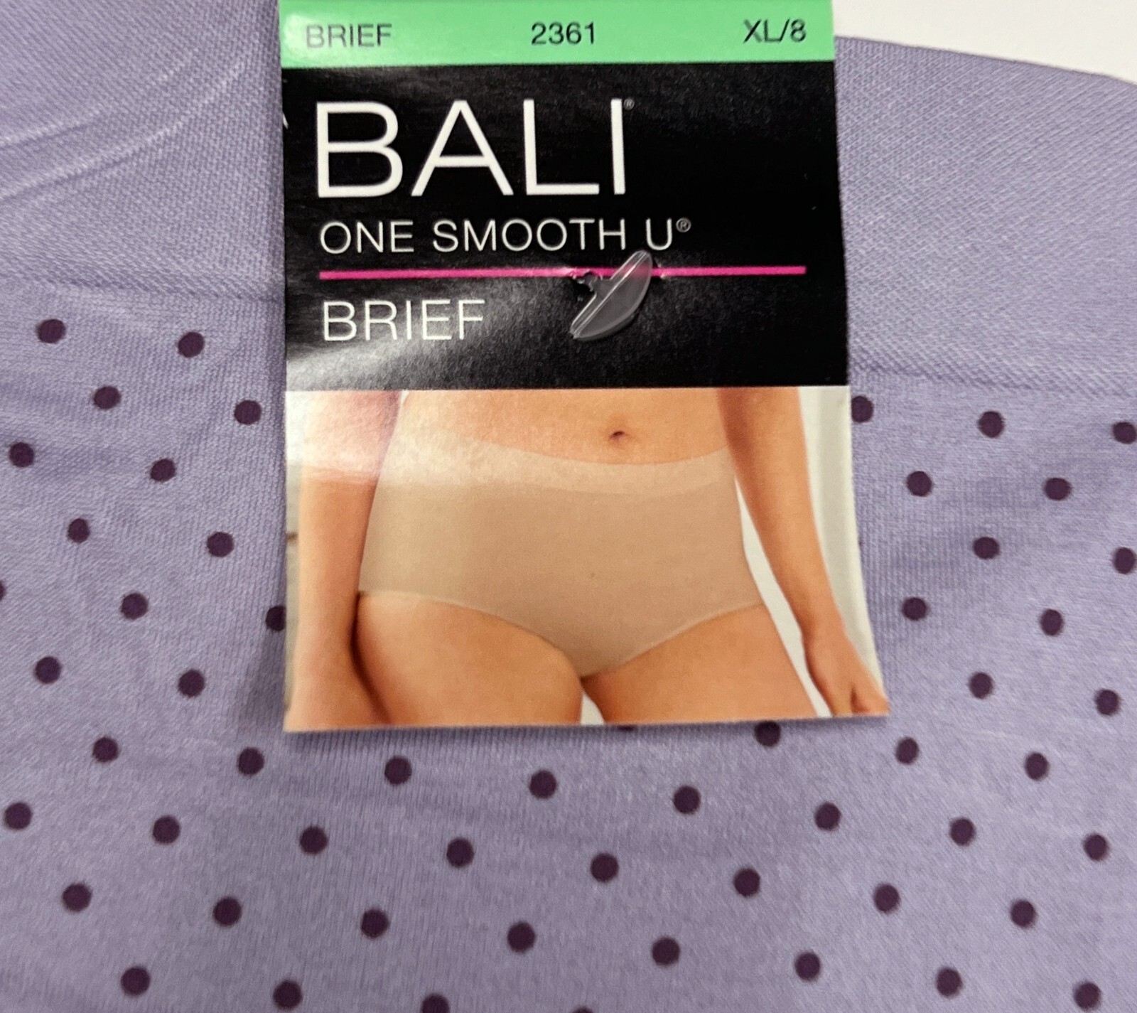 4 Bali One Smooth U Brief Panty XL 8 NWT 2361 4 PACK