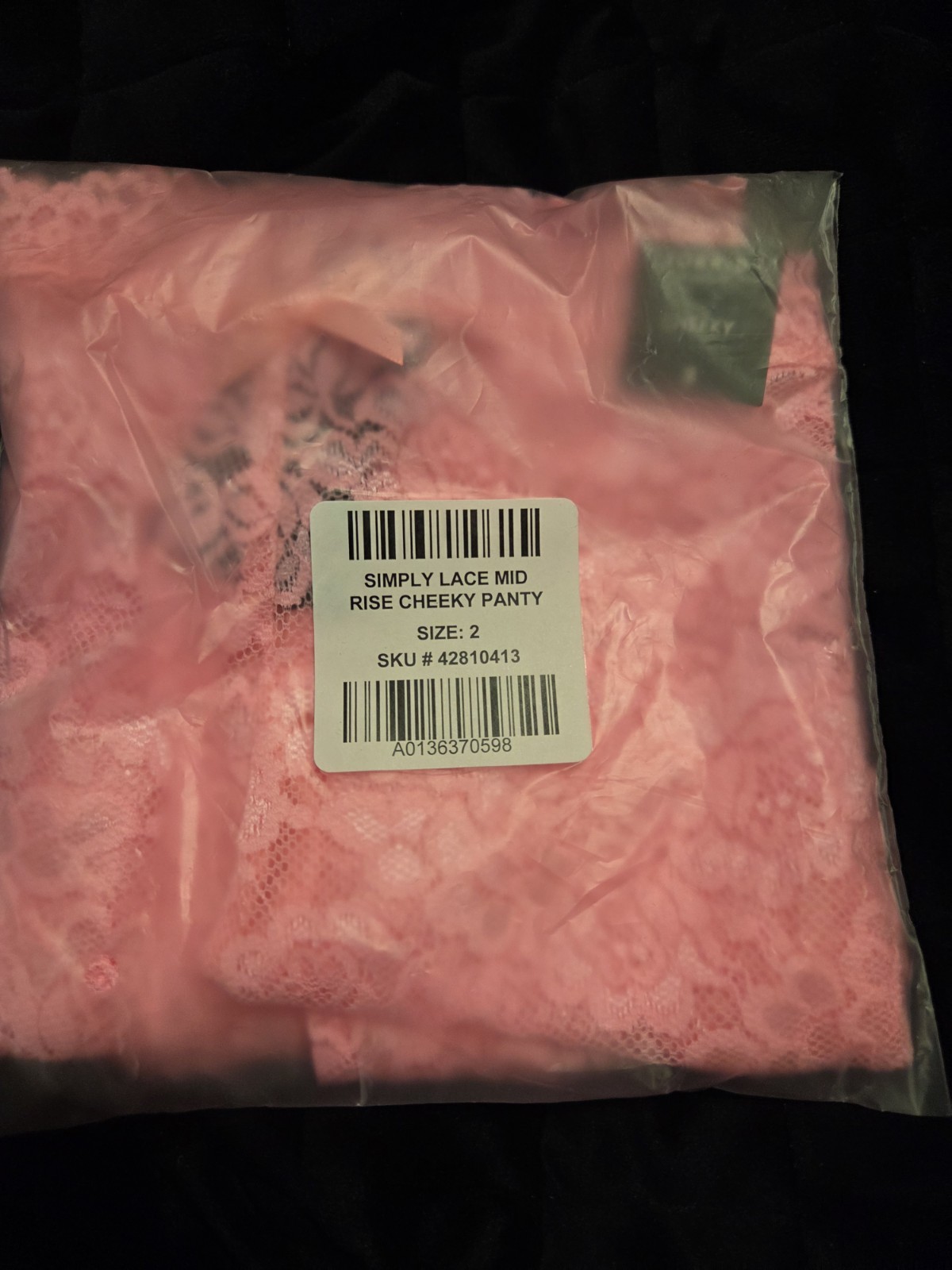 Torrid Mid Rise Cotton Candy Pink Lace Cheeky 2X