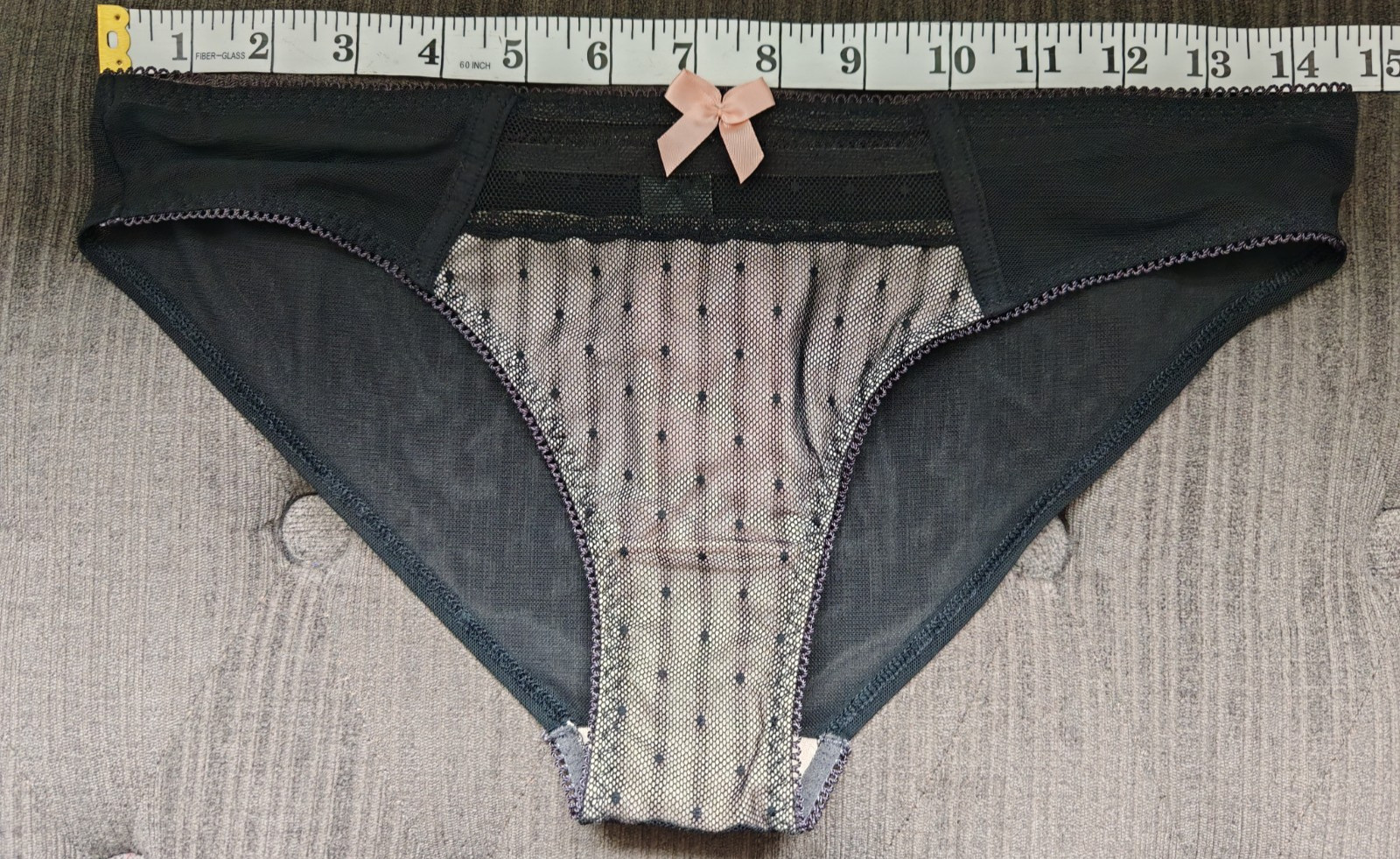 M&S Limited Black & Nude Brazilian Knickers Size 12