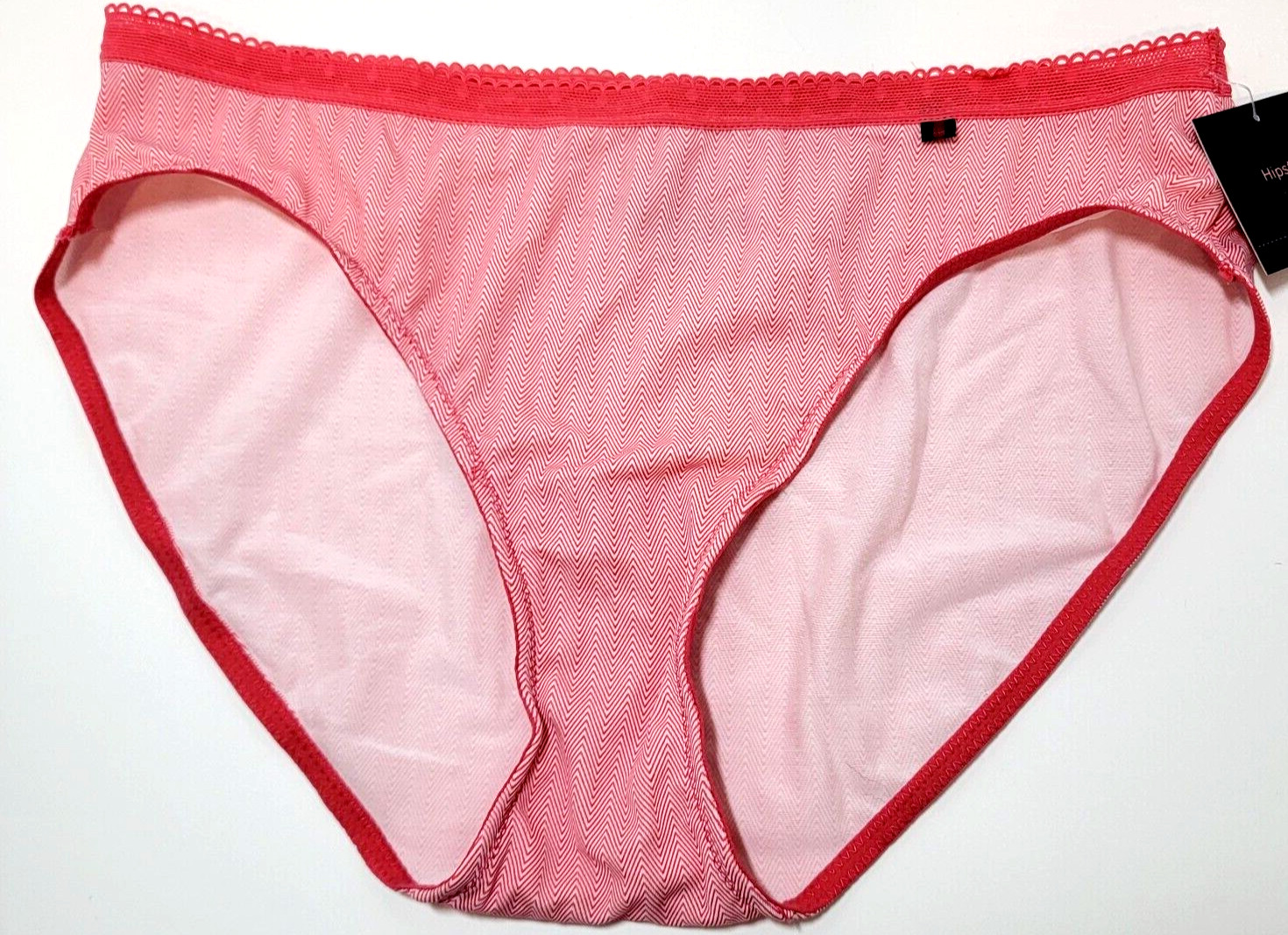 Tommy Hilfiger 83% Nylon Hipster Panties Size 8 / XL Claret Herringbone Twill