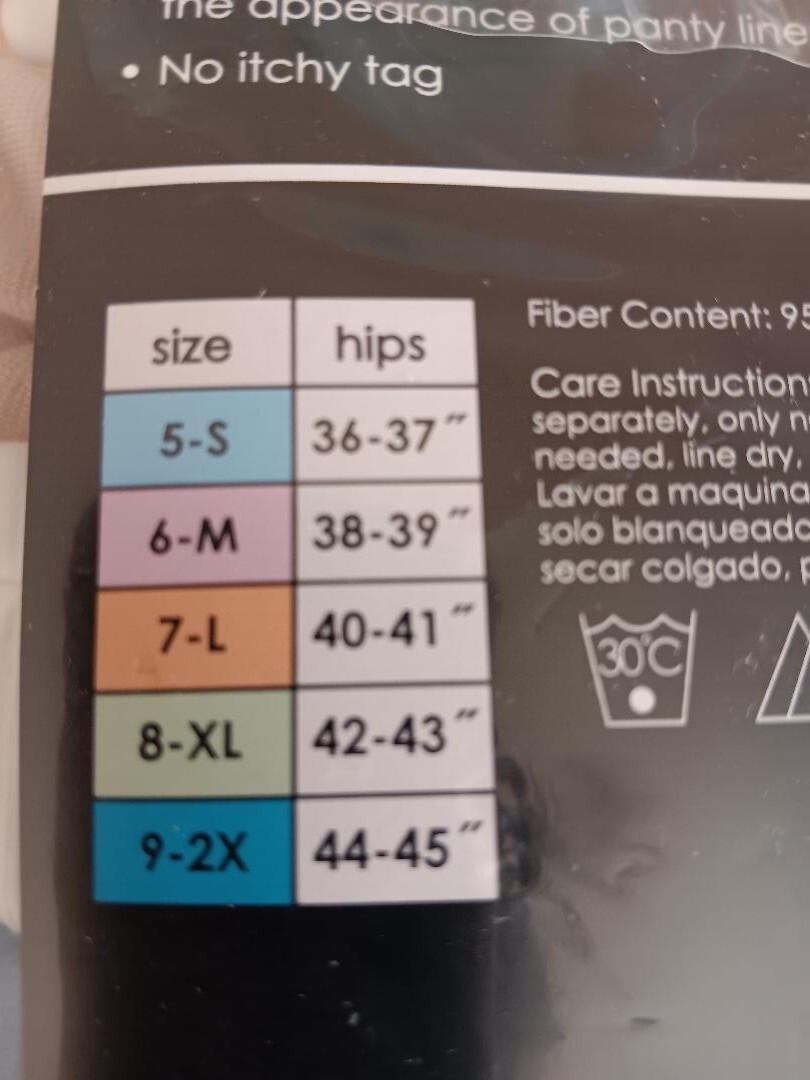 1 pack vanity fair true comfort cotton stretch 5 bikinis underwear Sixe XL