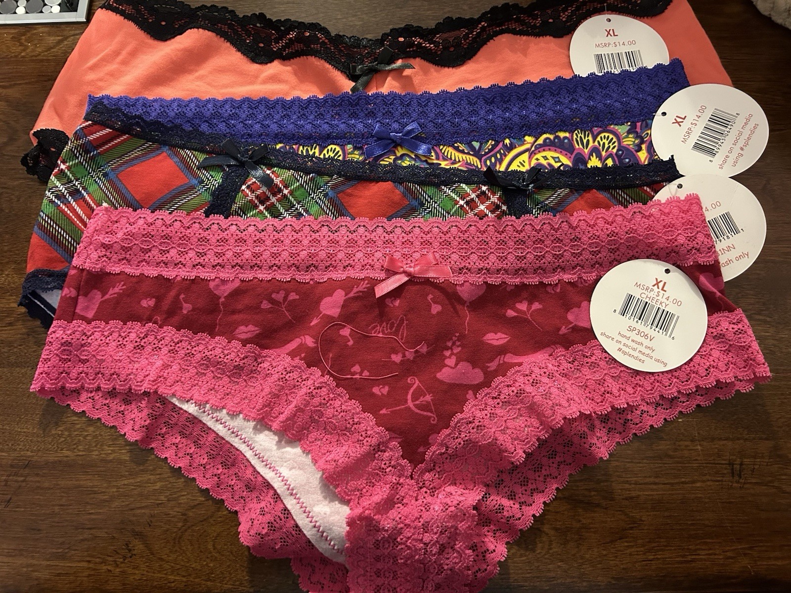 Splendies Women’s Panties Xl NWT