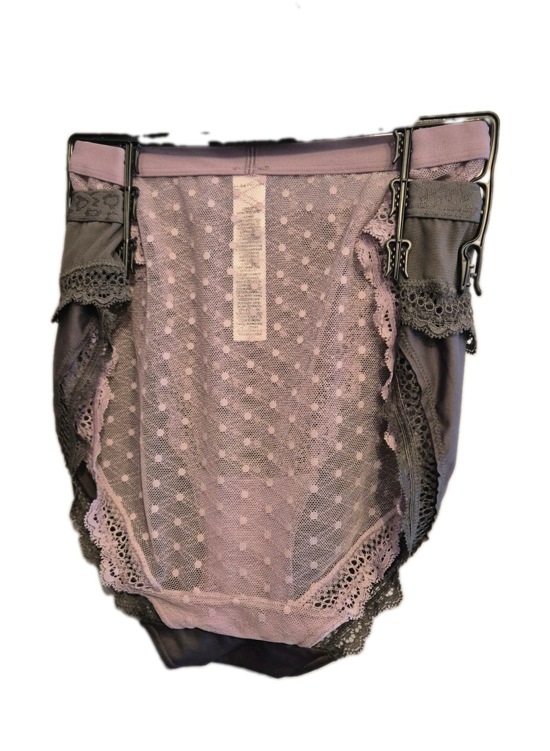 M&S Size 18 2 Pair Pack Of Full Briefs Knickers Panties Lilac & Grey New No Tags