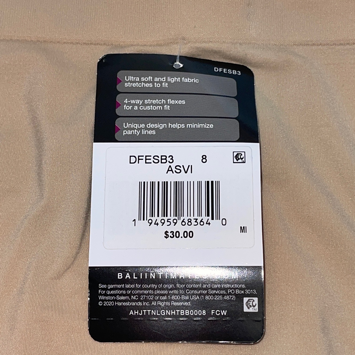 Bali Brief Panties Easylite Seamless Smooth Comfort Soft 3 Pair Underwear DFESB3