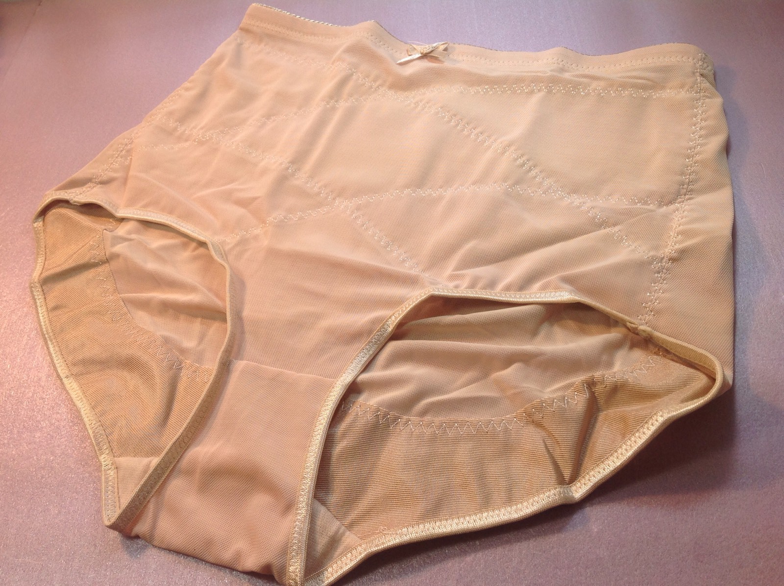 Women Panties,Briefs,Control Panties Ann Diane Size XL. Beige Sturdy Gauze Soft