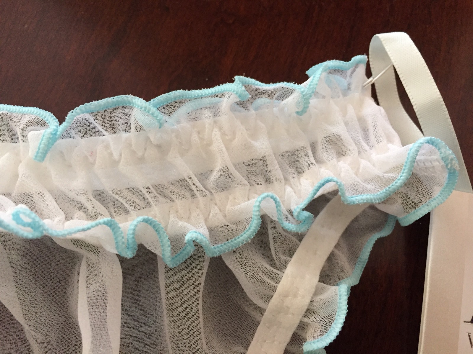 Victoria Secret White Sheer Bride To Be Cheekini Pantie NWT Medium