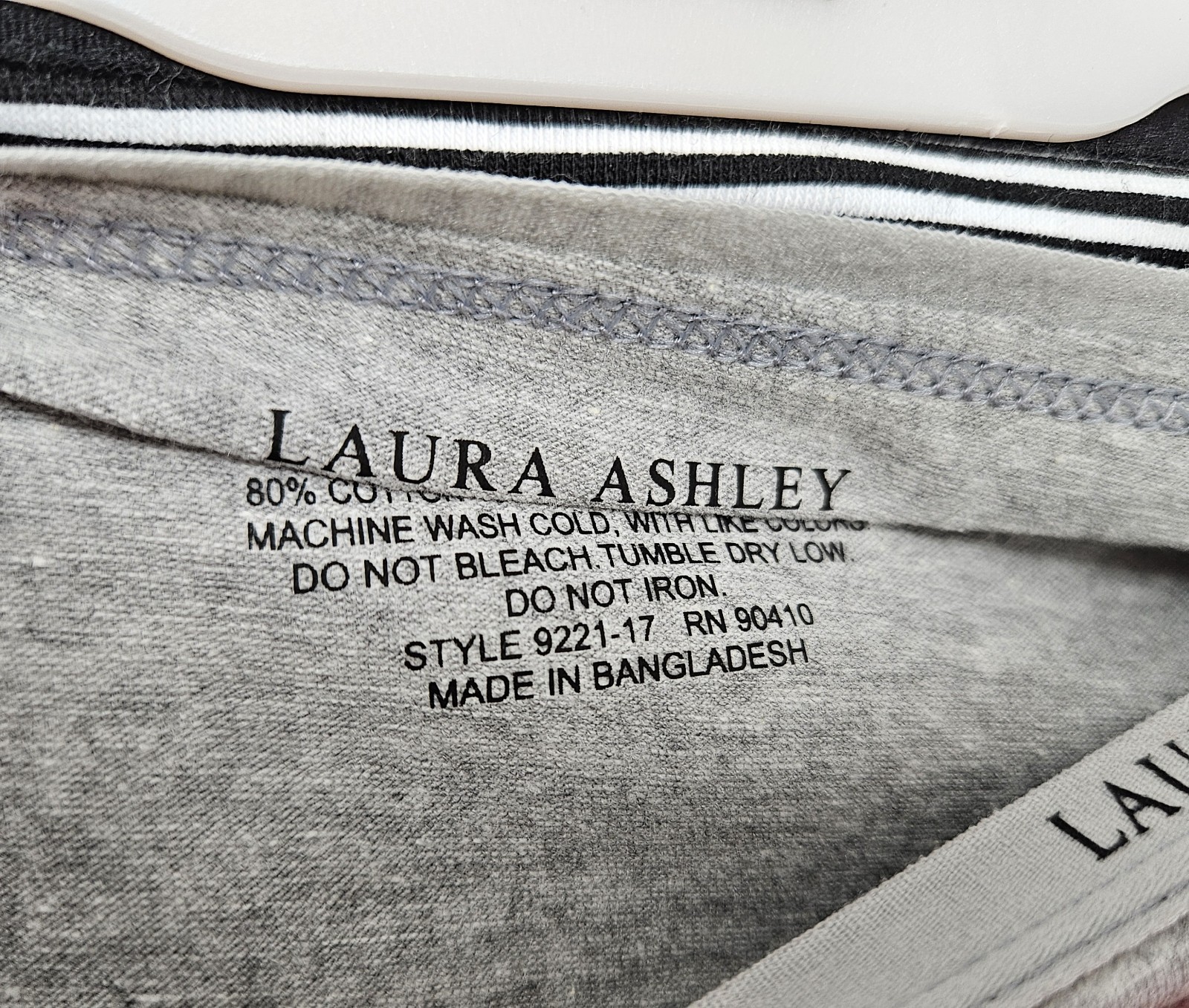 LAURA ASHLEY 5 Pack Women’s S M L XL Logo Cotton Panties White Pink Gray Black