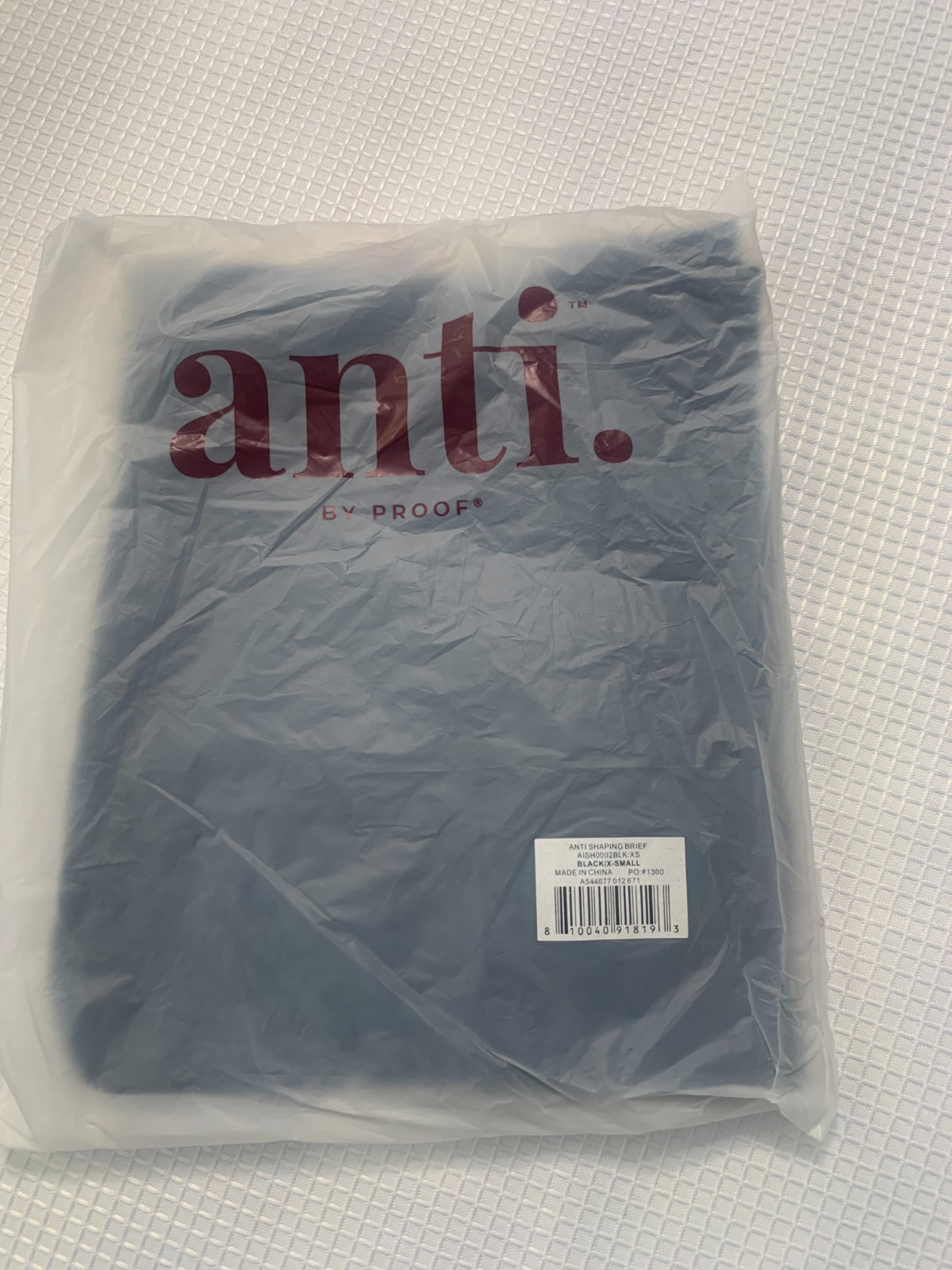 (E-145) Anti by Proof Leakproof High Waist Brief Black XS Seamless Period Underw