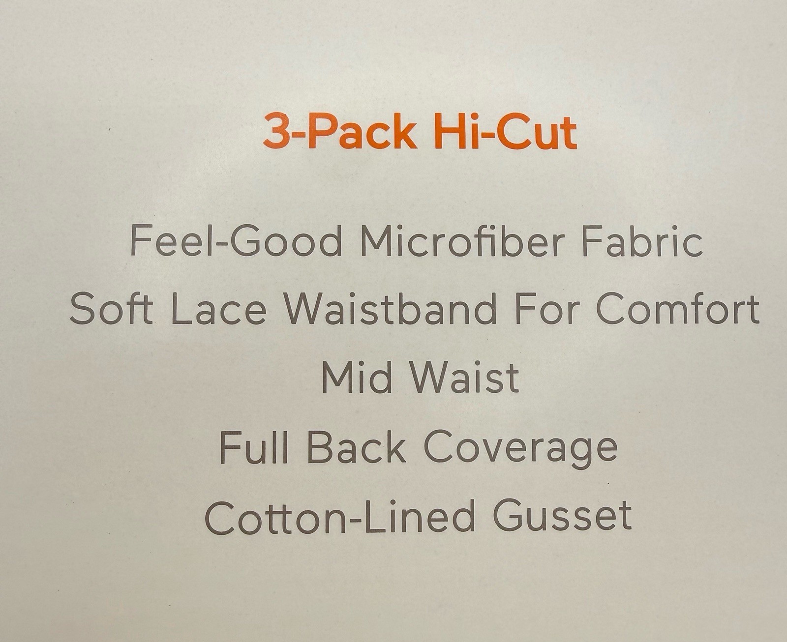 Warner’s Blissful Benefits Microfiber Lace Hi-Cut Panties 3-Pack 2XL Or 3XL NWT