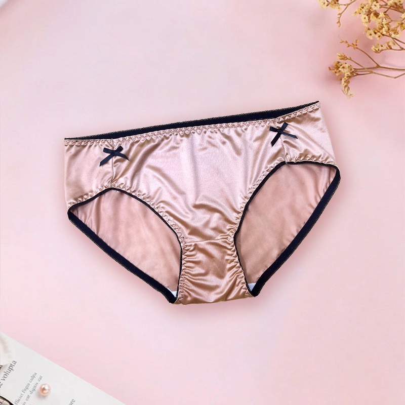 3 Pack Lot Sexy Womens Satin Panties Briefs Bikini Ladies Underwear Lingeries