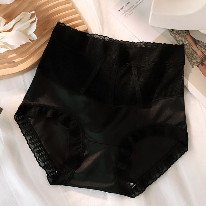 1/6 Pack Lot Womens Lace High Waist Panties Satin Underwear Lingeries Sleepwear