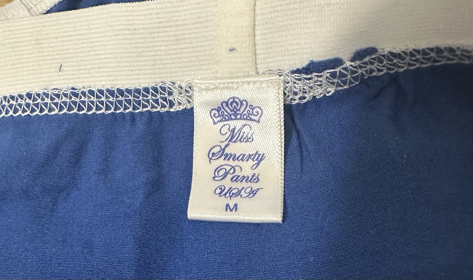 NWT KANSAS UNIVERSITY KU College Logo Panty Boy Shorts Underwear Panties Medium