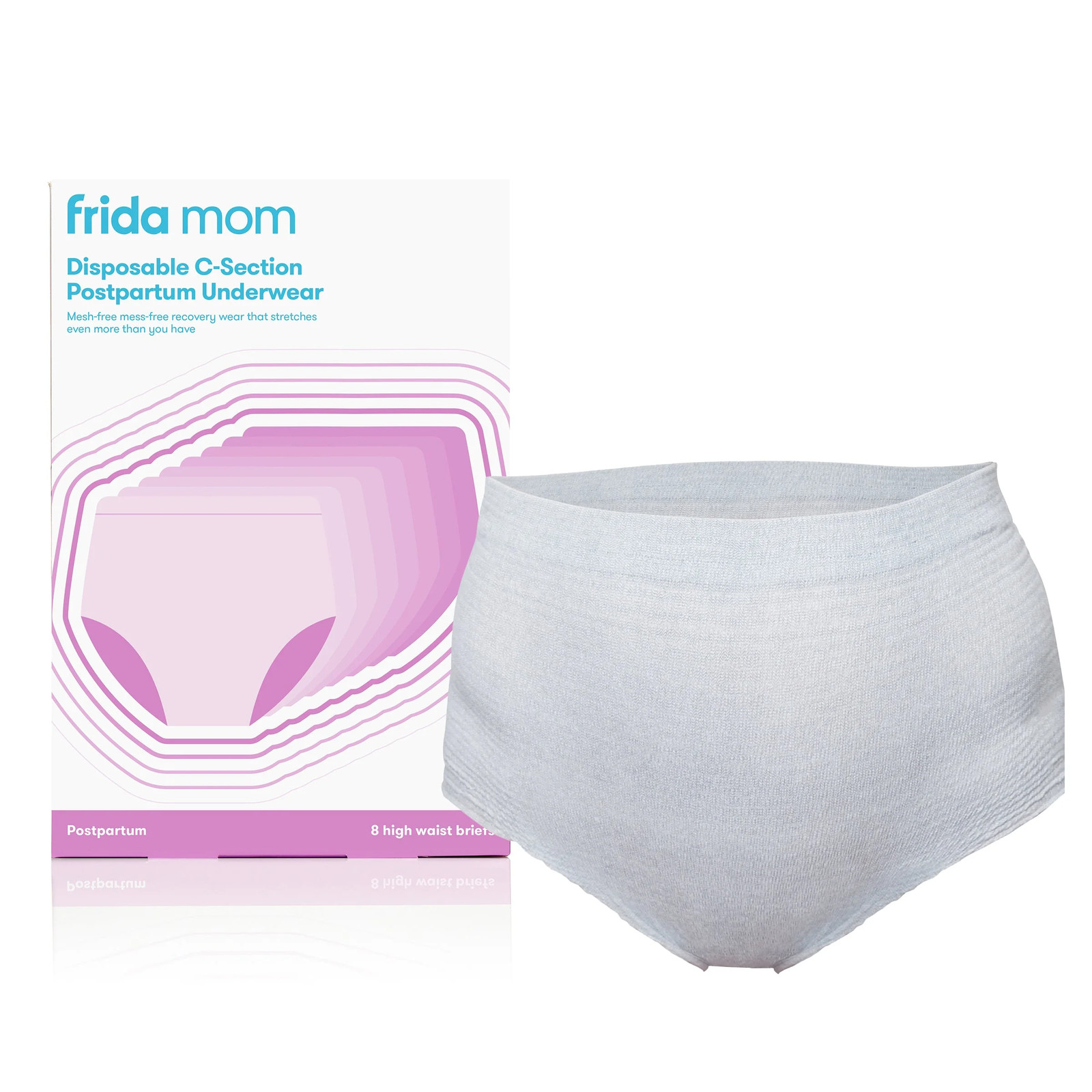 (2 Pack) Disposable Postpartum Underwear for Women, High Waist (8 Count)