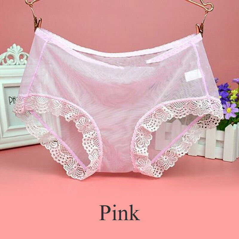 1/5 Pack Lot Womens Sexy Underwear See Through Lingerie Lace Mesh Briefs Panties