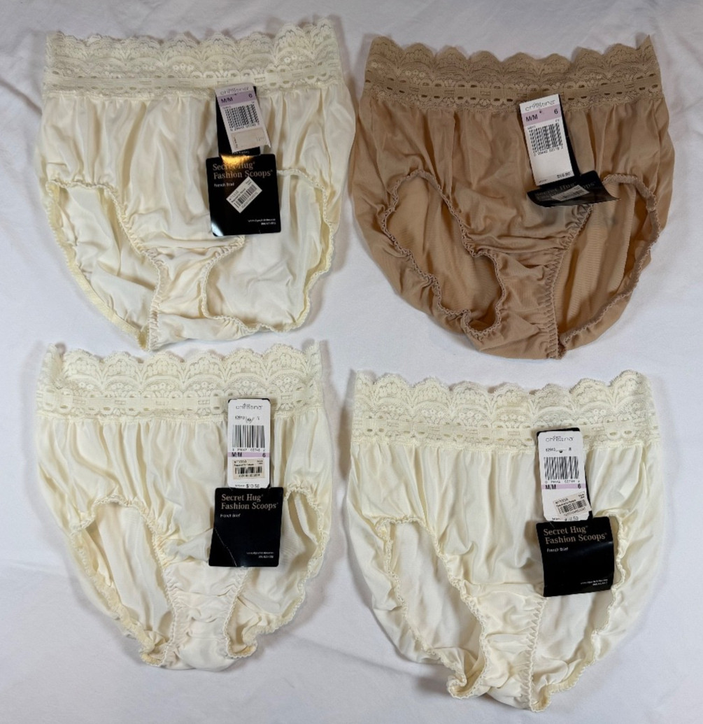 Women Size 6 Secret Hug Fashion Scoops Olgas Christina Brand New Underwear Lot 4