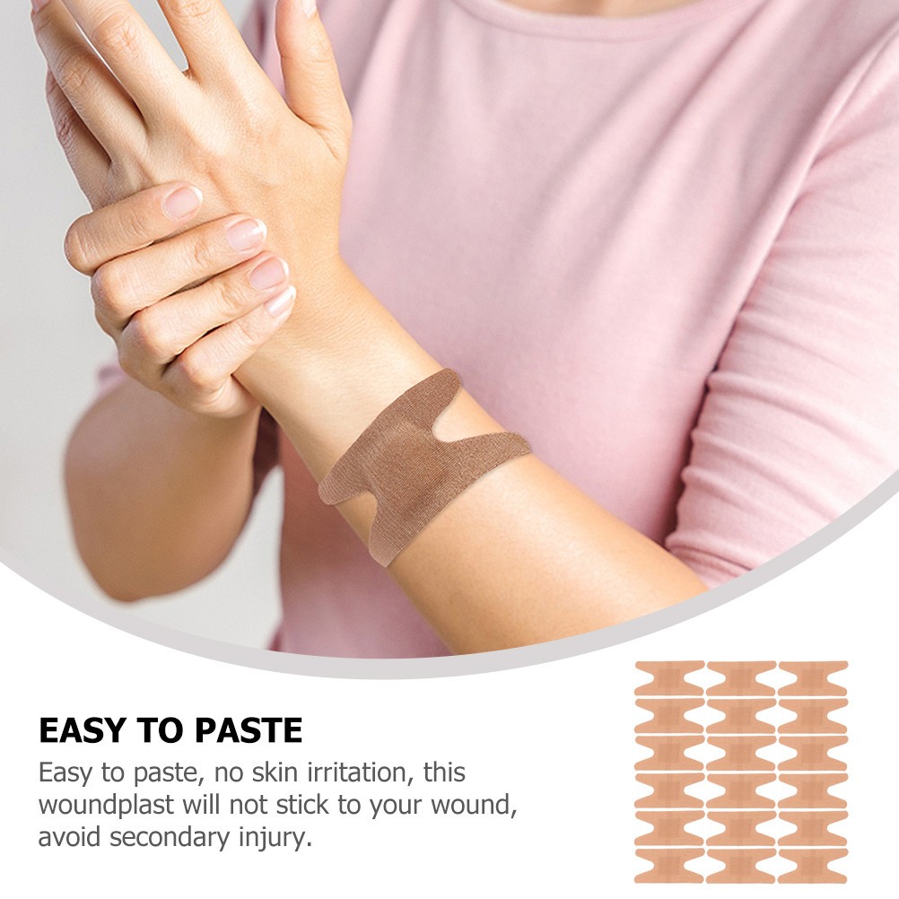 50Pcs Reusable Fabric Adhesive Bandages Breathable Waterproof Joint Wound Care