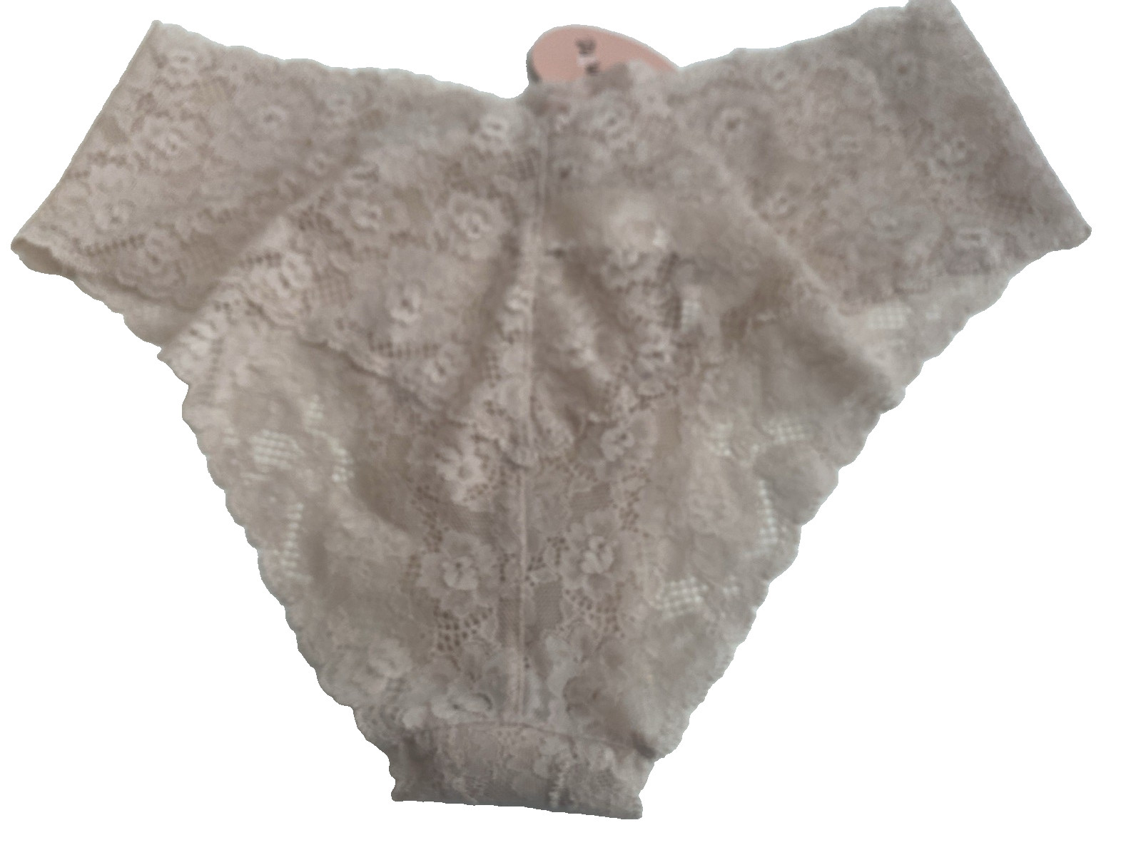 Janira Dolce Amore Nude Briefs Large Sheer stretch lace Brazilian panty panties