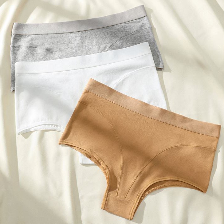 3 Pack Lot Womens Mid Waist Boyshorts Panties Underwear Sexy Lingeries Briefs