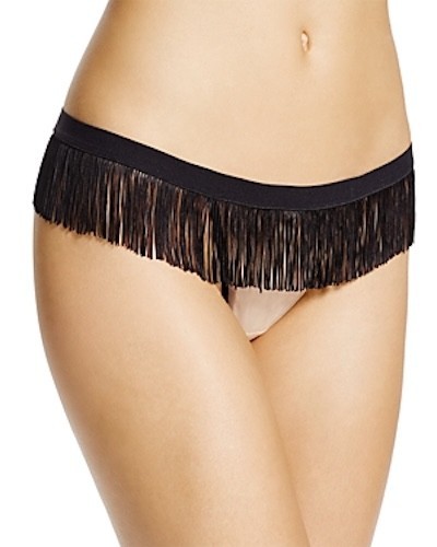 Cosabella L1371 Black Nude Crazy Horse G-String Panty Size M/L