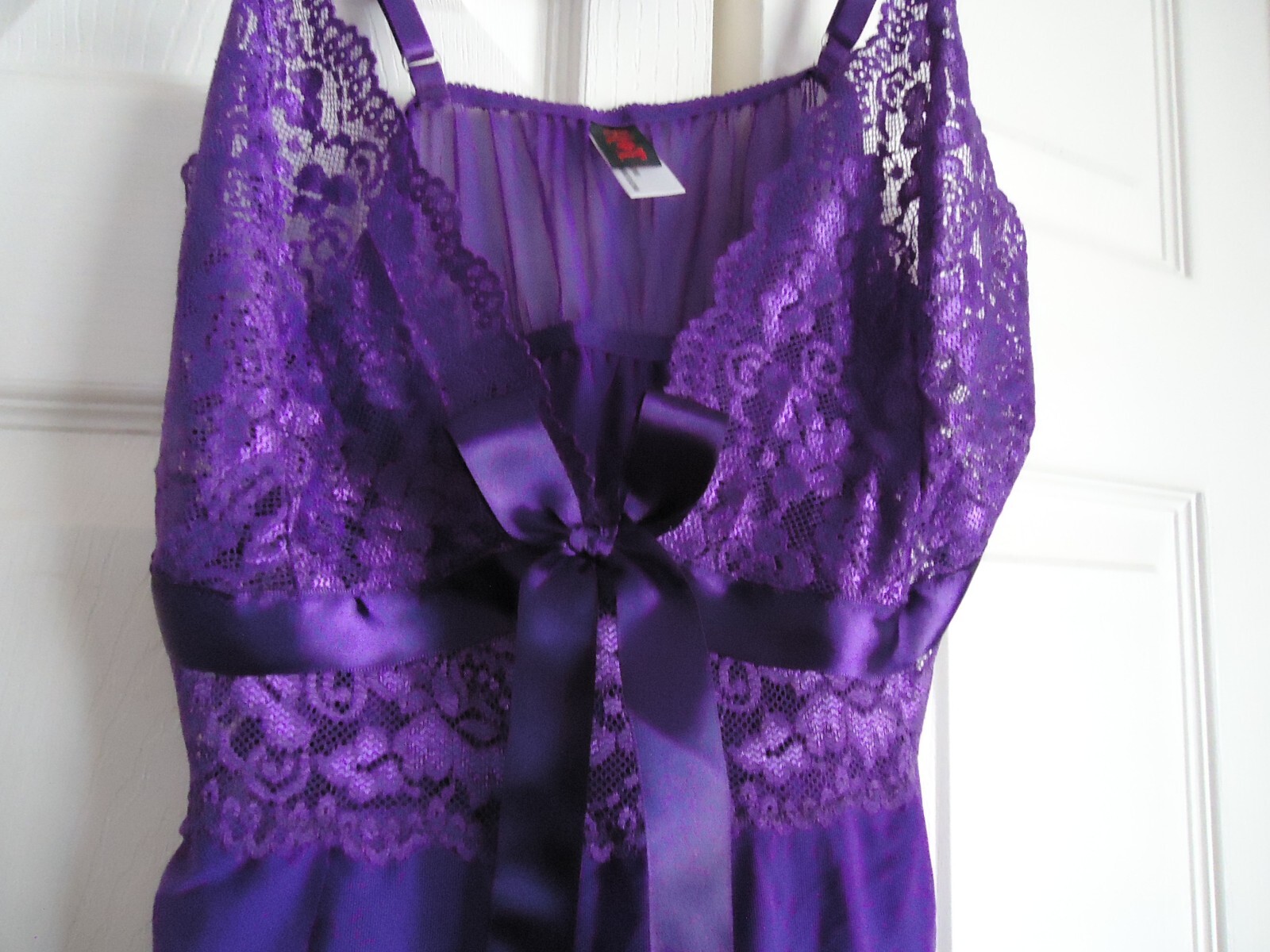 Woman Size Queen (18) Purple Lingerie w/ Thong Panties-NEW