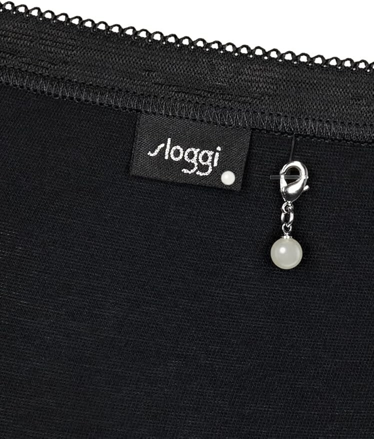 Sloggi Basic Pearl Maxi Brief High Waist Knickers 2 Pack 95% Cotton 10221635