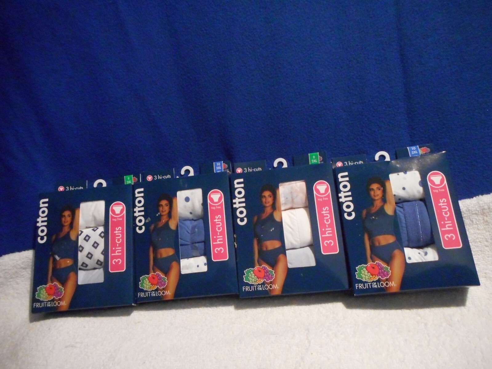 Fruit Of The Loom 3 Hi Cut Multi color Sizes 9/2xl & 10/3xl