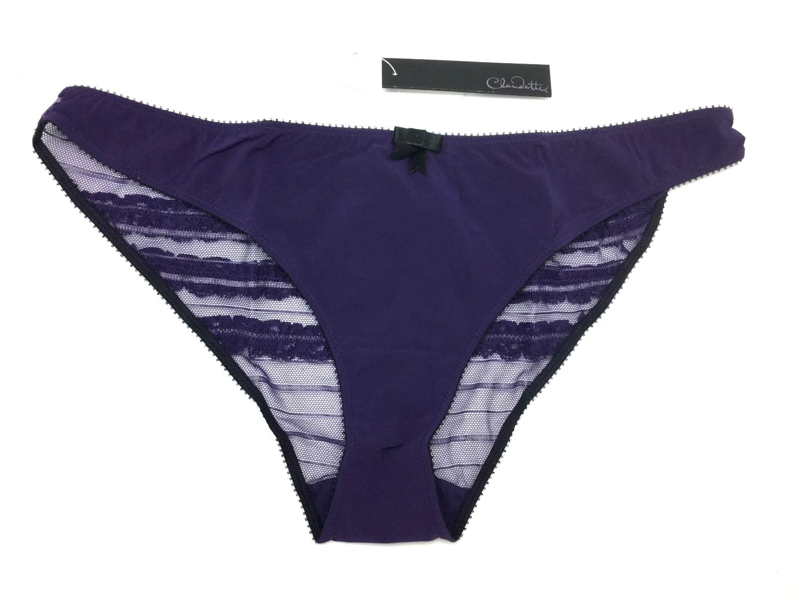 Love Claudette Sophia Ruffled Back Bikini Panty Lingerie Underwear Panties Grape