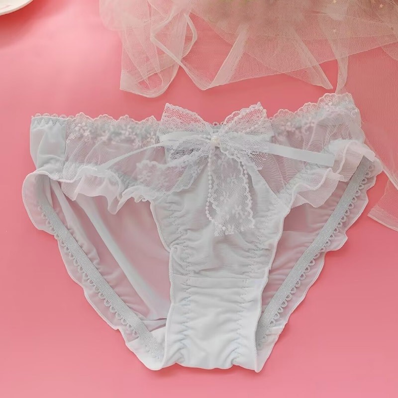 Japanese Sweet Panties Briefs Bow Lolita Girls Cute School Underwear Underpants