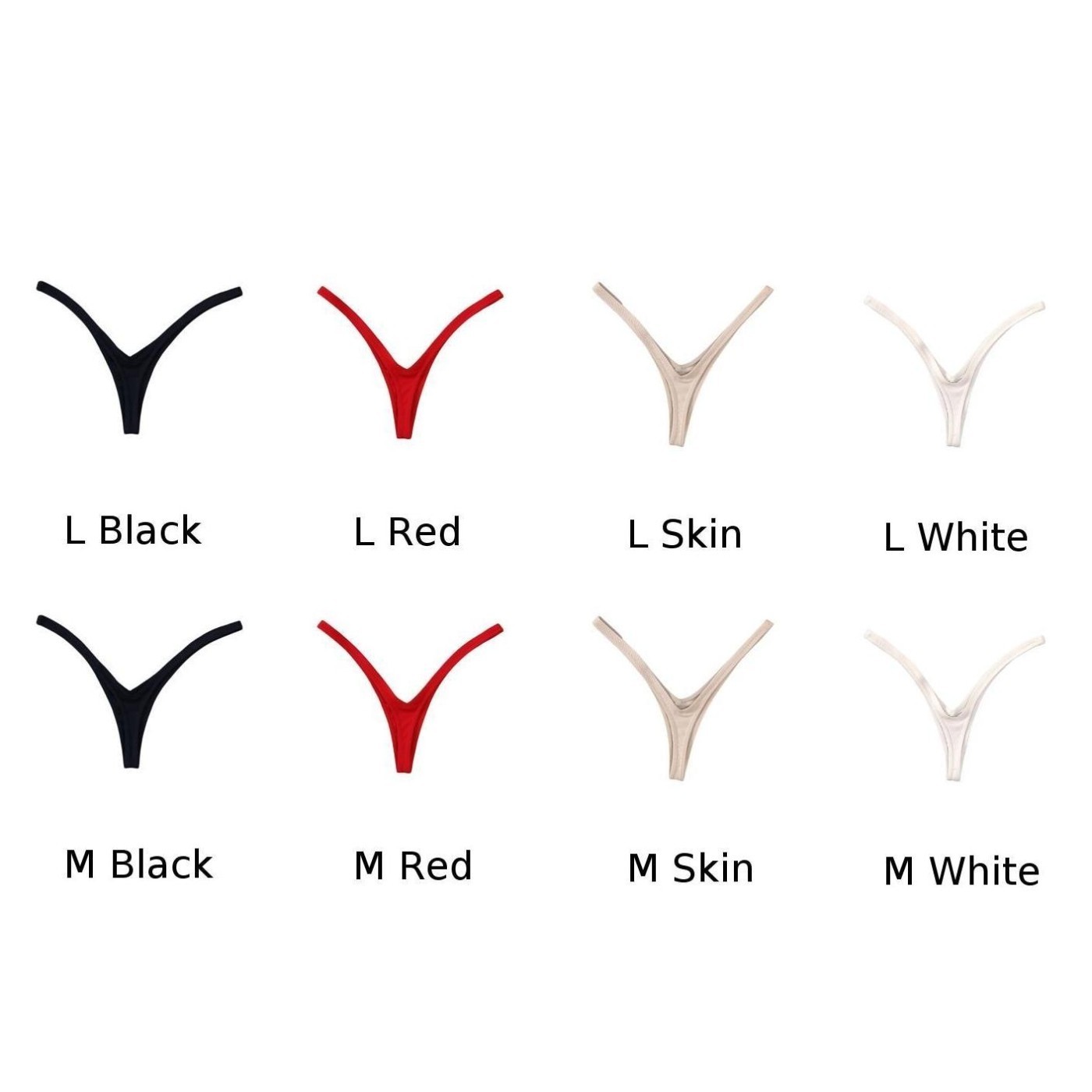 Women Thong Panties Thin Straps Panties Medium Elasticity Quick-drying