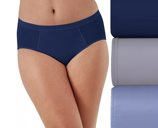 BALI ONE SMOOTHING ULTRA LIGHT 3-PACK BRIEFS SIZE 9/2XL NEW/TAGS STYLE DFMEB3