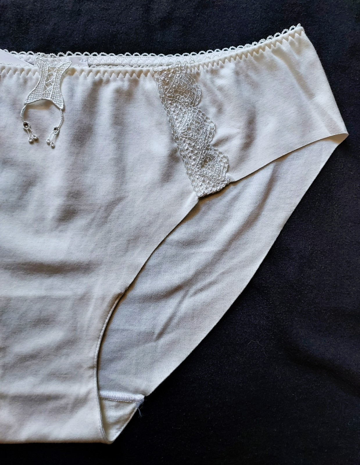 INTIMATE LINGERIE PANTIES WHITE PEARL – 5 / XL BRIEF FRENCH WHITE PEARL