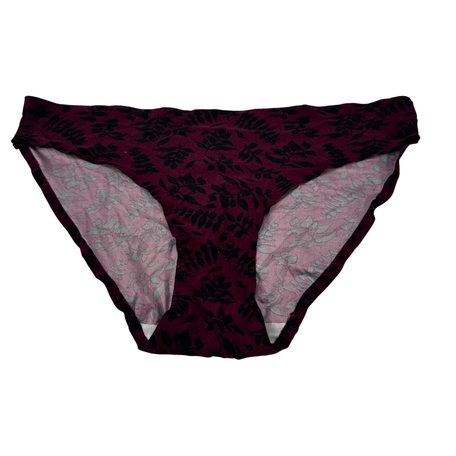 Kathy Ireland Women’s Size XL Panty Bikini Red Black Floral New Without Tags