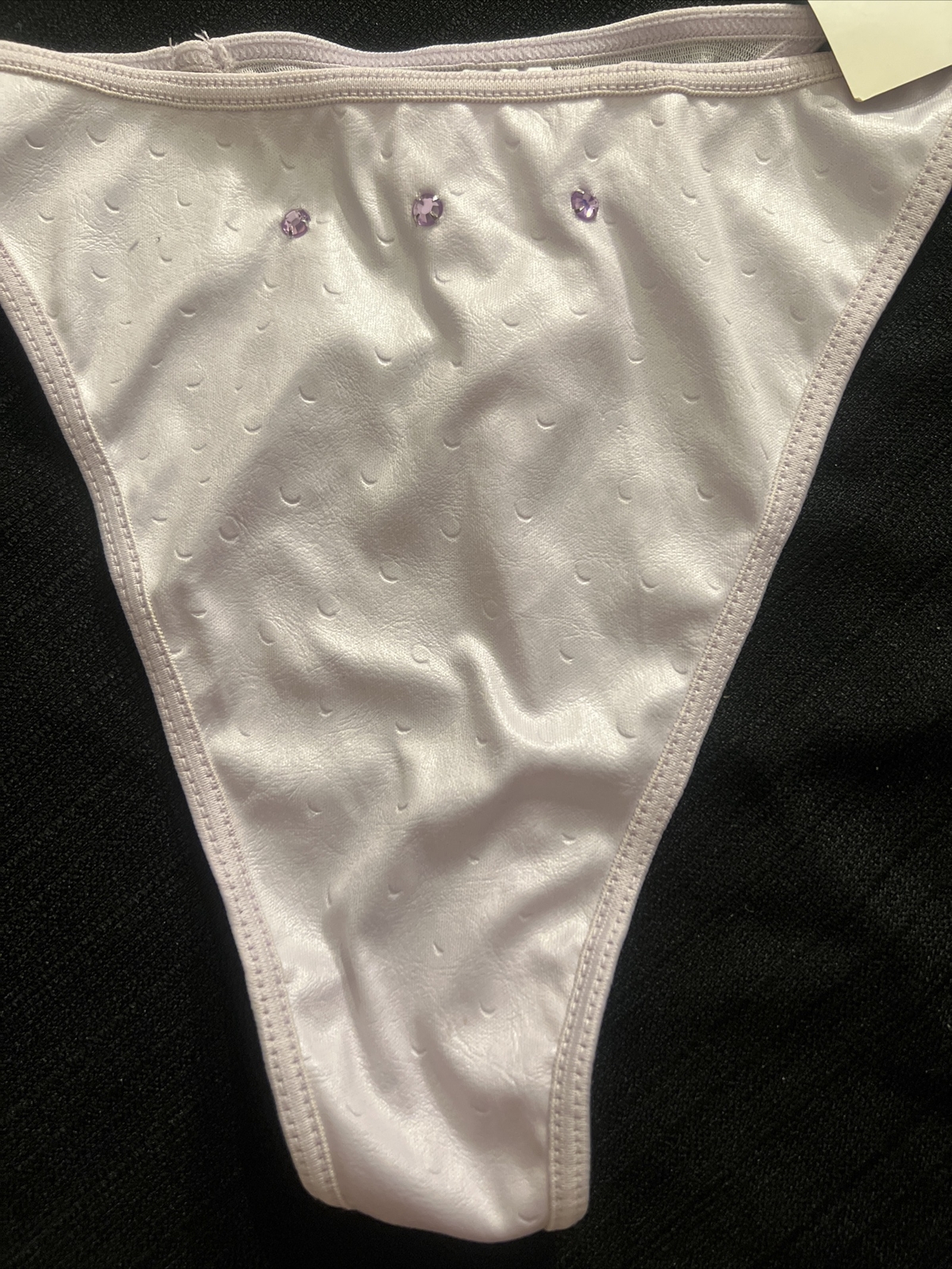 VTG WOMEN’S PANTIES THONGS CAPRICIA O’DARE SIZE 9 LIGHT PURPLE BODY100%POLYESTER
