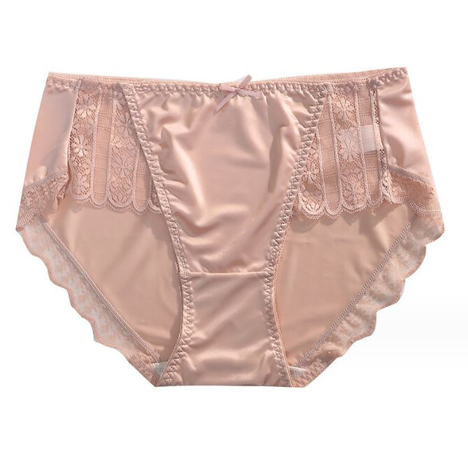 5PCS/SET Sexy Ladies Womens Silky Satin Panties Underwear Briefs Lace Lingeries