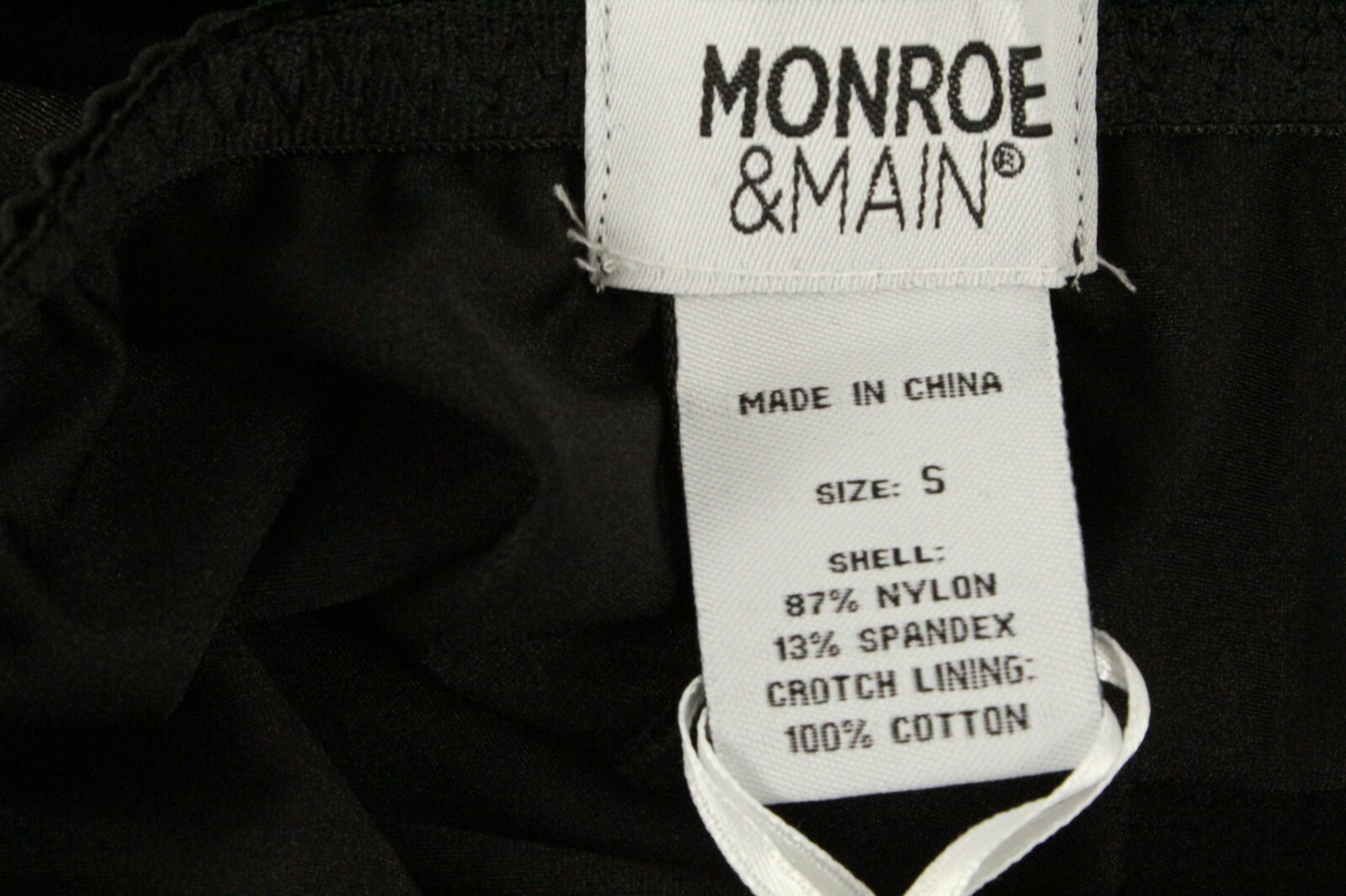 MONROE & MAIN Women’s Size Small Padded Fannie-Lift Brief Color Black NWT