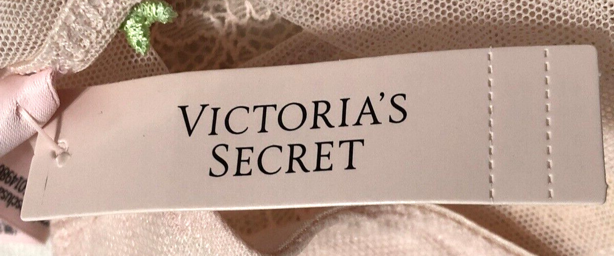 Victoria’s Secret Dream Angels NWT Large Rosebud Embroider Thong Panty Sexy