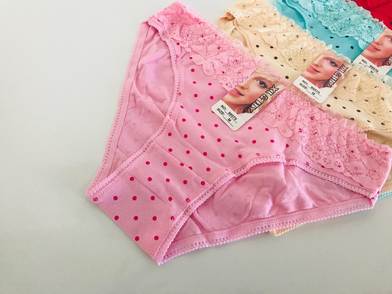 6 PCs Women Ladies Lace Bikini Panties Bikini Briefs Underwear Pick your size