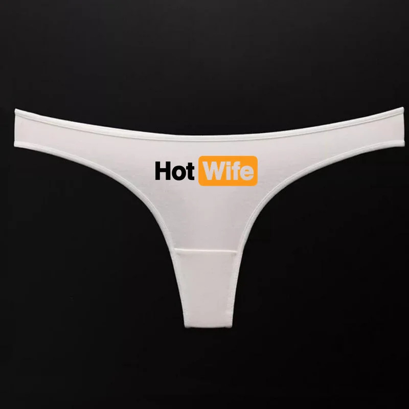 Hot Wife Letters Women’s Underwear New Fashion Panties Low Waist Ladies Brief