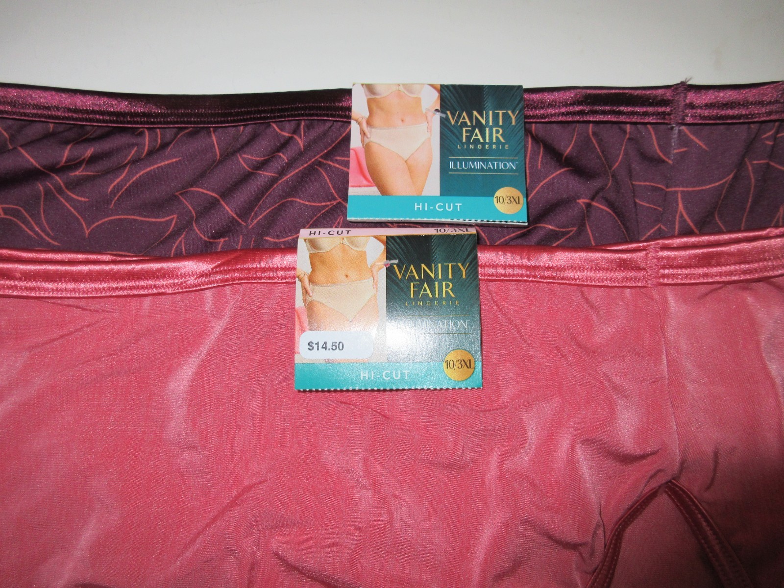 Vanity Fair 2-Pair HI CUT brief 13108 Body Shine Illumination poly/nylon 10/3XL