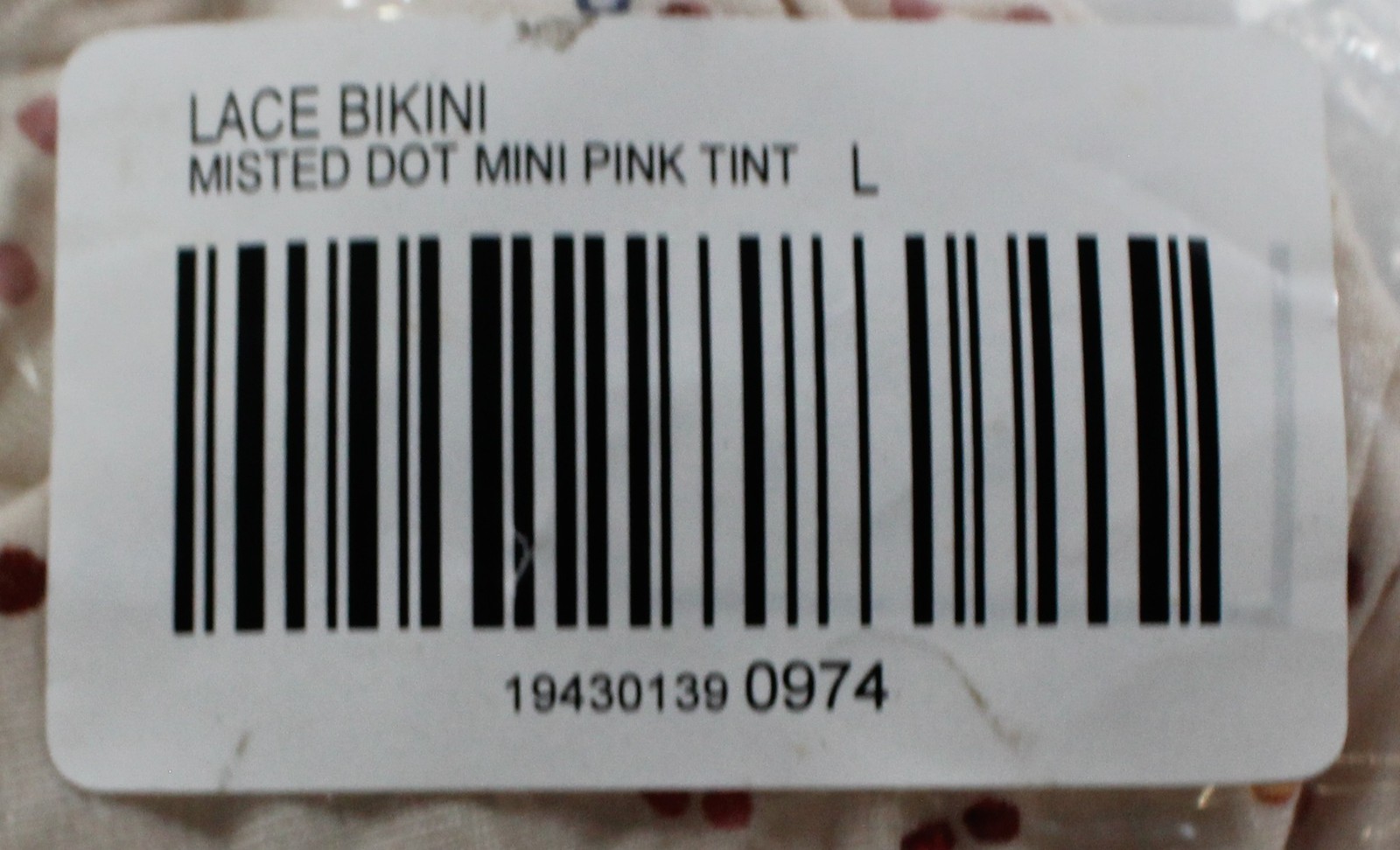Soma Womens Embraceable Signature Lace Bikini Panty MS7 Misted Dot Pink Large