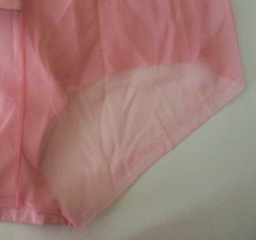 M L Soft Spring Pink Victorias Secret NoShow LOGO Mesh FULLBack Hiphugger Panty